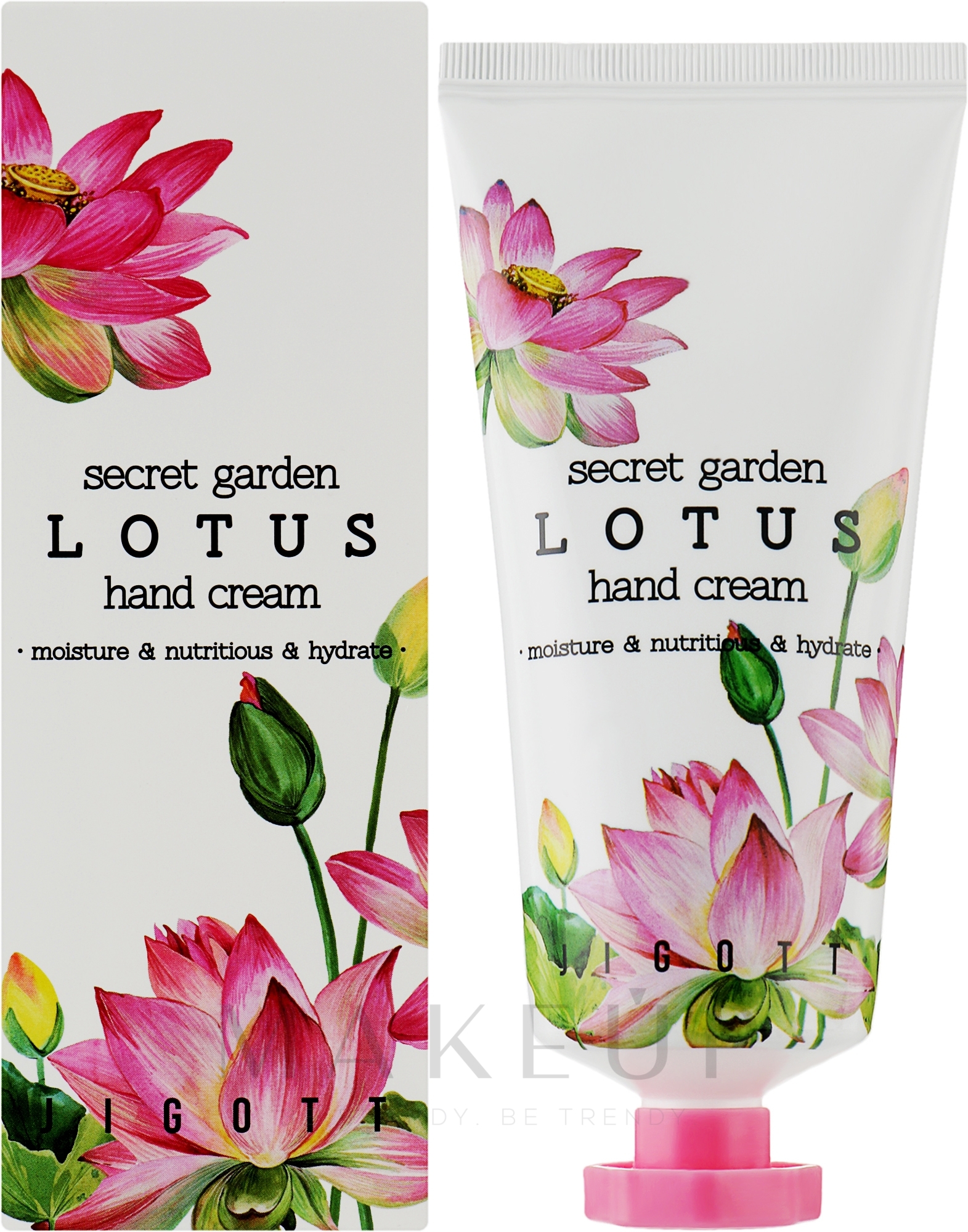 Handcreme mit Lotusextrakt - Jigott Secret Garden Lotus Hand Cream — Bild 100 ml