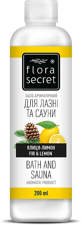 Aromamittel für Sauna und Bad mit Tanne und Zitrone - Flora Secret Sauna&Bad — Bild N1