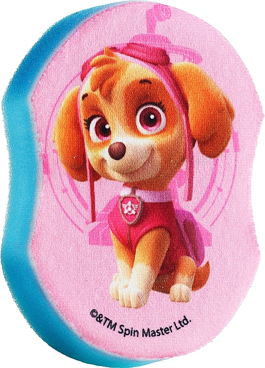 Badeschwamm für Kinder Puppy Patrol rosa-blau Option 1 - Suavipiel Paw Patrol Bath Sponge — Bild N2