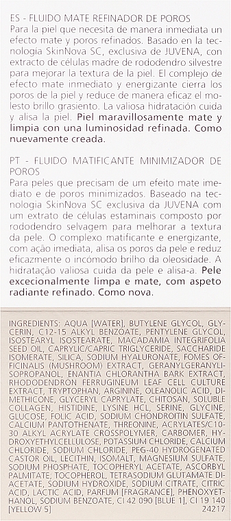 Mattierendes und porenverfeinerndes Gesichtsfluid - Juvena Skin Energy Pore Refine Mat Fluid — Bild N3