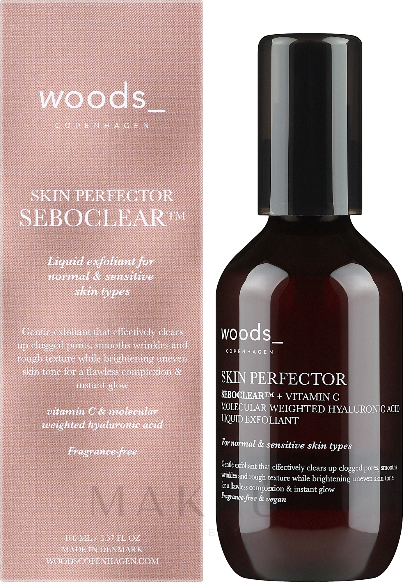 Gesichtspeeling - Woods Copenhagen Skin Perfector Seboclear — Bild 100 ml