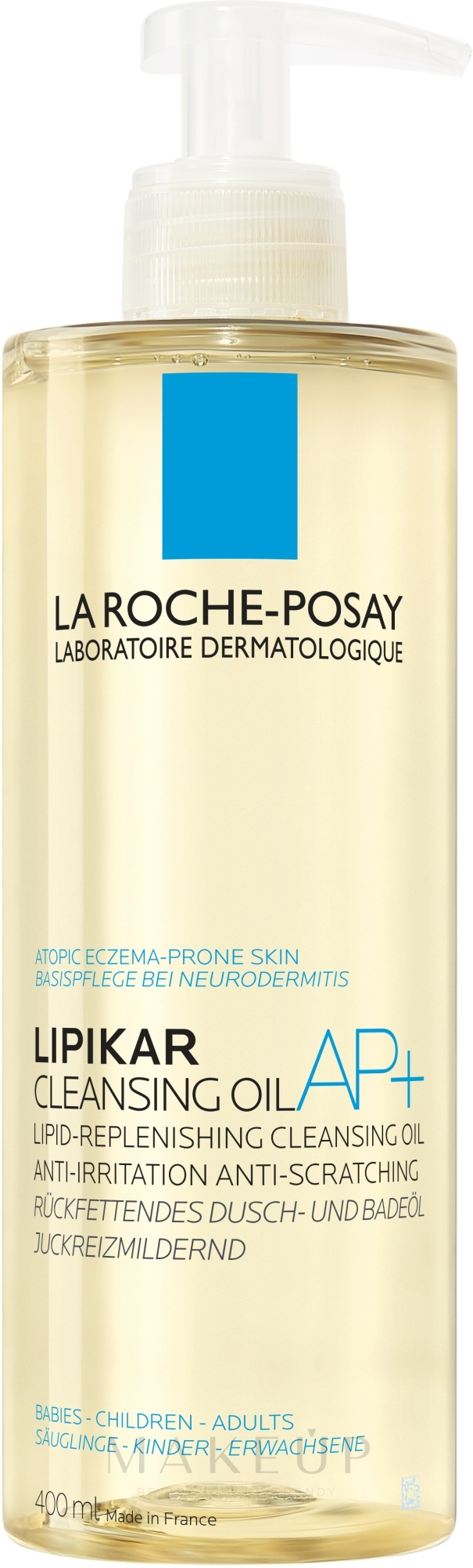 Regenerierendes Reinigungsöl gegen Hautreizungen und Juckreiz - La Roche-Posay Lipikar Huile AP+ — Bild 400 ml