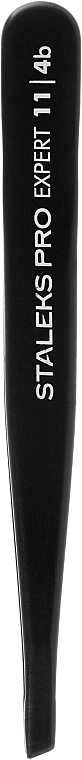 Augenbrauenpinzette TE-11/4b schwarz - Staleks Pro — Bild N2