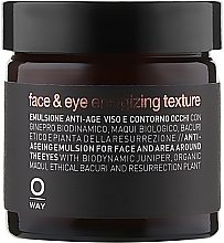 Emulsion für Gesicht und Augenpartie - Oway Man Face & Eye Energizing Texture — Bild N2