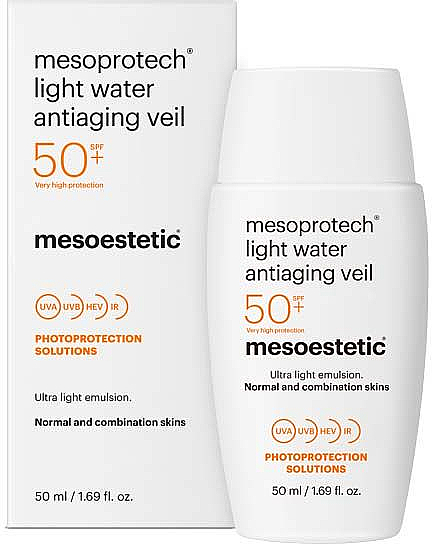 Körperemulsion - Mesoestetic Mesoprotech Light Water Antiaging Veil 50+ — Bild N1