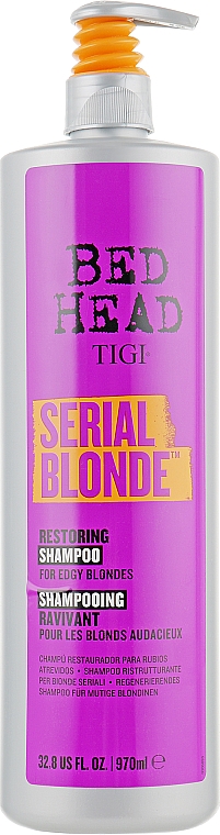 Regenerierendes Shampoo für mutige Blondinen - Tigi Bed Head Serial Blonde Shampoo — Bild N3