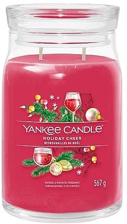 Duftkerze im Glas Holiday Cheer Zwei Dochte - Yankee Candle Singnature — Bild N1