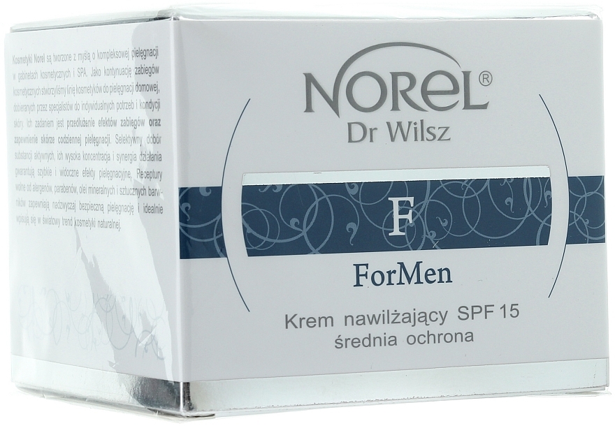 Feuchtigkeitsspendende Anti-Aging Gesichtscreme für Männer SPF 15 - Norel ForMen Moisturizing cream Anti-Age — Bild N1