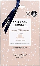 Kollagen-Fußbehandlung - Voesh Collagen Socks Trio Argan Oil & Floral Extract — Bild N1