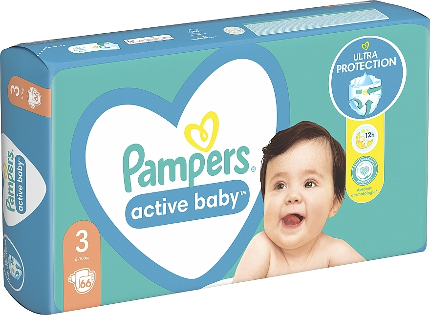Windeln Pampers Active Baby 3 (6-10 kg) 66 St. - Pampers — Bild N30
