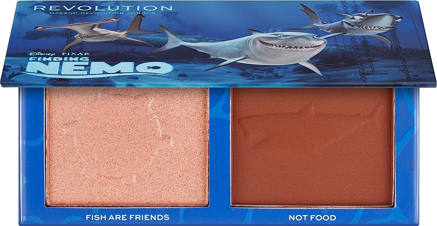 Gesichtskonturierungspalette - Makeup Revolution Disney & Pixar’s Finding Nemo Fish Are Friends Bronzer And Highlighter Palette — Bild N1