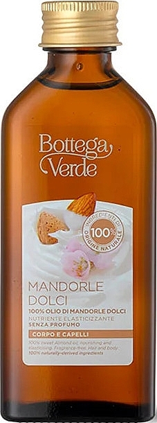 Körperbutter mit Süßmandelöl, flüssig - Bottega Verde Mandorle Dolci Body Oil — Bild N1