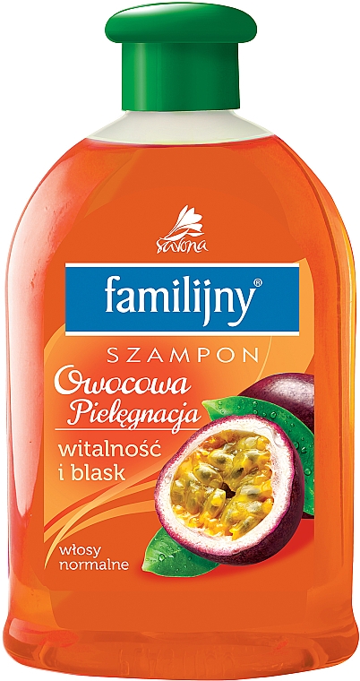 Aloe und Diptam Shampoo für normales Haar - Pollena Savona Familijny Fruity Care Shampoo Vitality & Shine — Bild N1