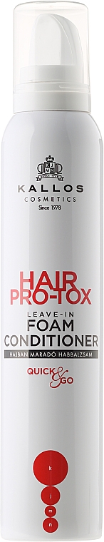 Haarspülung ohne Ausspülen - Kallos Cosmetics Hair Pro-Tox Leave-In Foam Conditioner