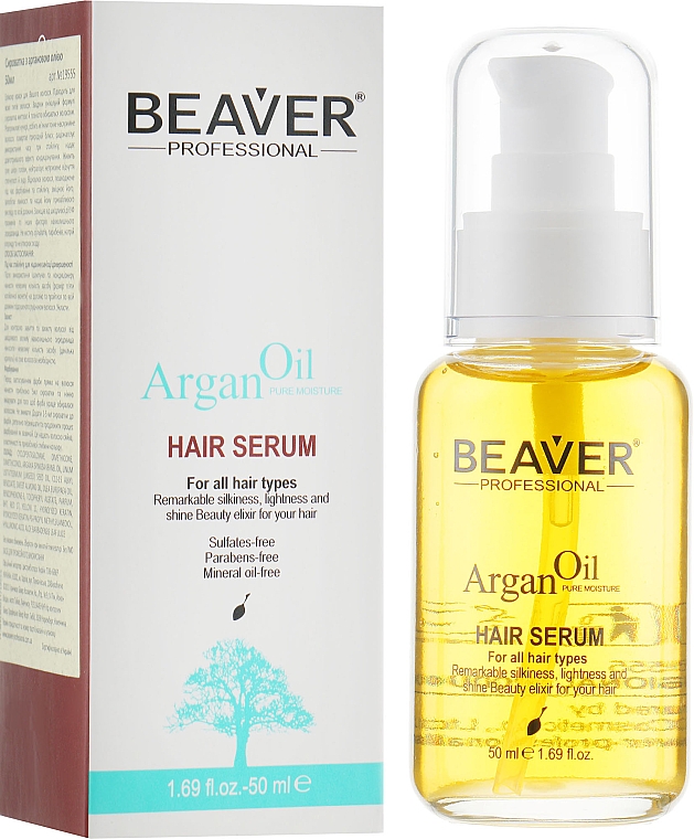 Pflegendes und regenerierendes Haarerum mit Arganöl - Beaver Professional Argan Oil Hair Serum — Bild N1