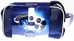 Düfte, Parfümerie und Kosmetik Set - NIVEA Men Sensitive Care 2017 (Deo Roll-on/50ml + After Shave Balsam/100ml + Rasiergel/200ml + Lippenbalsam/4,8g)