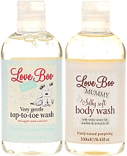 Love Boo Happy Baby Shower - Körperpflegeset für Baby und Mutter (2in1 Duschgel und Shampoo für empfindliche Babyhaut 250ml + Duschgel für Mutter 250ml) — Bild N2