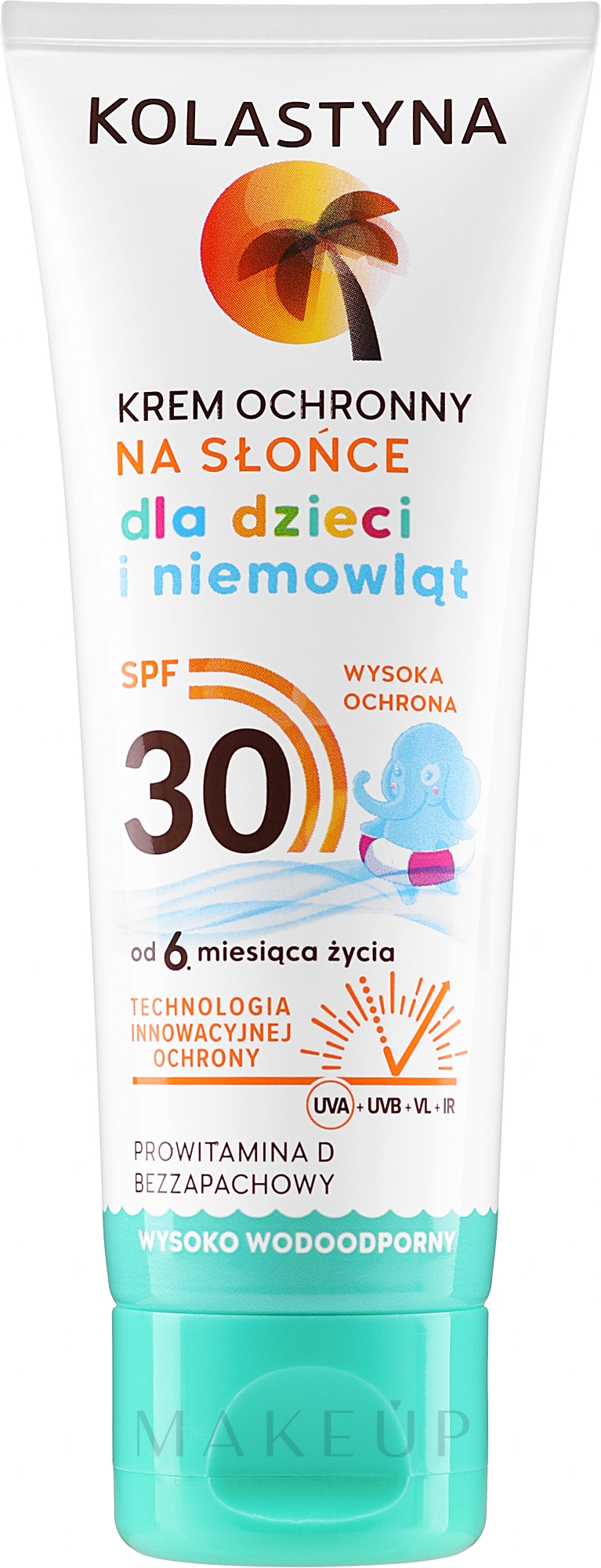Wasserfeste Sonnenschutzcreme für Kinder SPF 30 - Kolastyna — Bild 75 ml