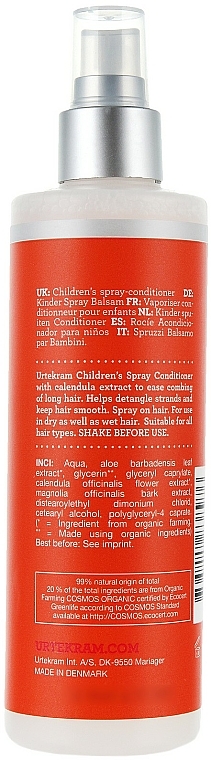 Sanfter Balsam für Kinder mit Ringelblume - Urtekram Children Calendula Spray Conditioner — Bild N2