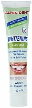 Düfte, Parfümerie und Kosmetik Aufhellende Zahnpasta mit Aloe Vera - Alpen-Dent Whitening Aloe Vera 