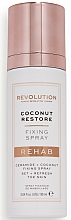 Düfte, Parfümerie und Kosmetik Make-up-Fixierspray mit Kokosnuss - Makeup Revolution Rehab Fixing Spray Coconut Restore