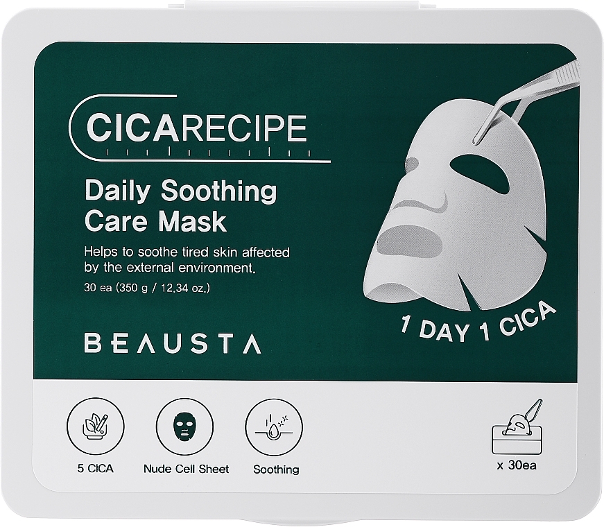 Tägliche beruhigende Gesichtsmaske - Beausta Cicarecipe Daily Soothing Care Mask — Bild N1
