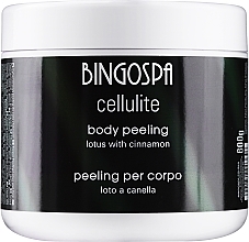 Düfte, Parfümerie und Kosmetik Anti-Cellulite Körperpeeling mit Zimt und Algen - BingoSpa Yoga Body Peeling Lotus With Cinnamon