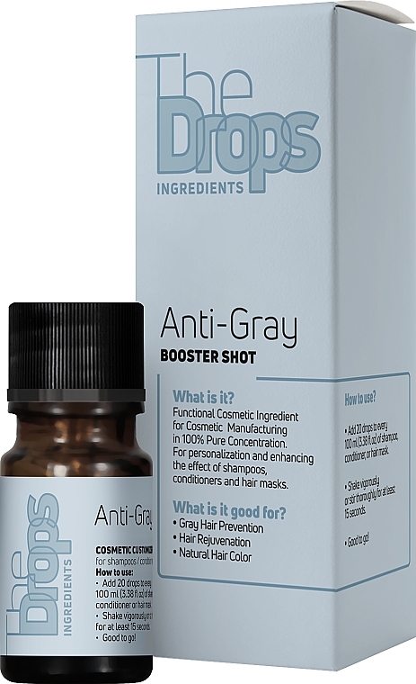 Komplex gegen graues Haar  - Pharma Group Laboratories The Drops Anti-Gray Booster Shot  — Bild N3