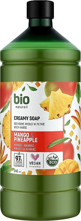 Creme-Seife Mango und Ananas - Bio Naturell Mango & Pineapple Creamy Soap  — Bild N2
