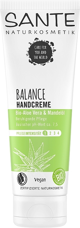 Ausgleichende Handcreme mit Aloe und Mandel - Sante Balance Aloe Vera & Almond Oil Hand Cream — Bild N1