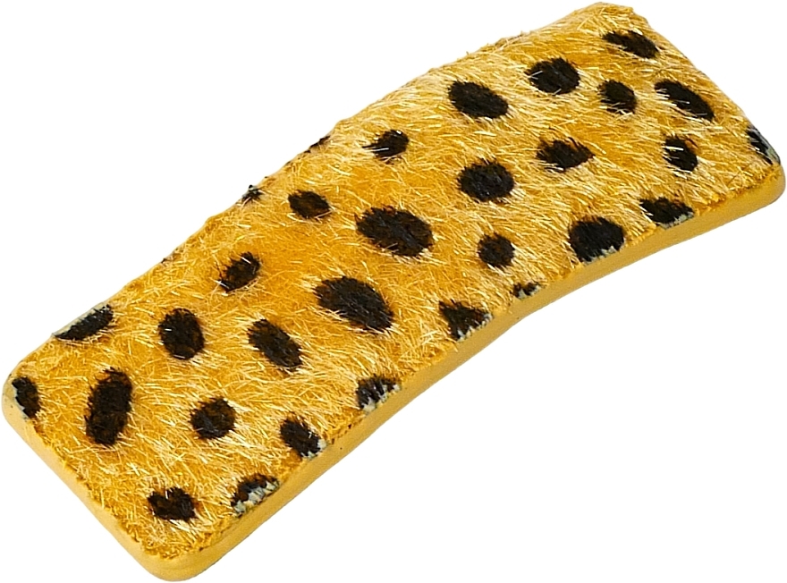 Haarspange mit Fell gelber Leopard - Lolita Accessories — Bild N1