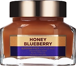 Nachtmaske für das Gesicht mit Honig- und Blaubeerextrakt - Holika Holika Honey Sleeping Pack — Bild N3