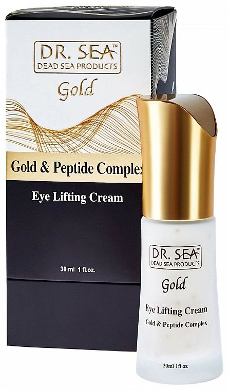 Anti-Aging-Augencreme mit Lifting-Extrakt - Dr.Sea Gold & Peptide Complex Eye Lifting Cream — Bild N1