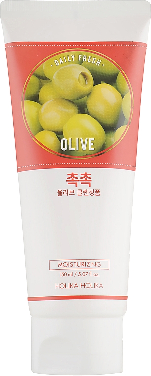 Feuchtigkeitsspendender Reinigungsschaum - Holika Holika Daily Fresh Olive Cleansing Foam — Bild N1