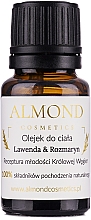GESCHENK! Enspannendes und revitalisierendes Körper- und Massageöl mit Lavendel und Rosmarin - Almond Cosmetics (Mini) — Bild N1