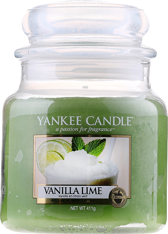 Duftkerze im Glas Vanilla Lime - Yankee Candle Vanilla Lime Jar — Bild N1