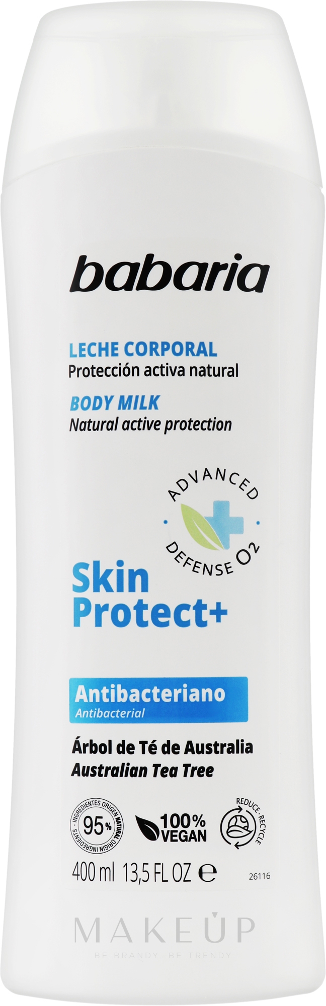 Körpermilch - Babaria Skin Protect+ Body Milk — Bild 400 ml