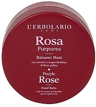 Intensiv feuchtigkeitsspendender Handbalsam Lila Rose - L'Erbolario Purple Rose Hand Balm  — Bild N1