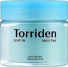 Tonisierende Gesichtspads mit Hyaluronsäure  - Torriden Dive-In Multi Pad — Bild N1