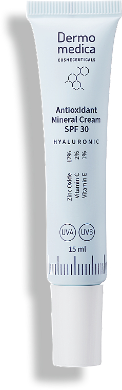 Antioxidative Gesichtscreme - Dermomedica Hyaluronic Antioxidant Mineral Cream SPF30 — Bild N2