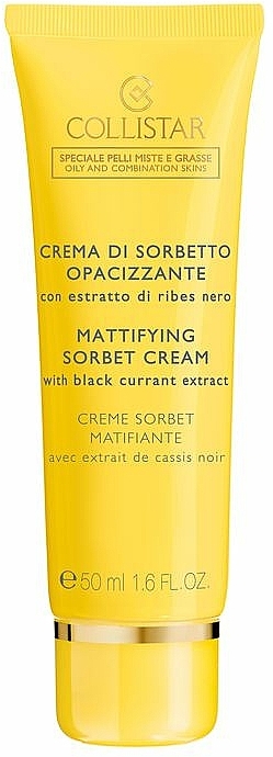 Mattierende Gesichtscreme mit schwarzen Johannisbeeren - Collistar Mattifying Sorbet Cream