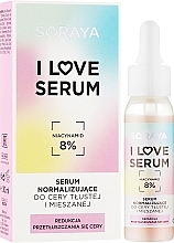 Normalisierendes Gesichtsserum für fettige und Mischhaut mit Niacinamid - Soraya I Love Serum — Bild N2