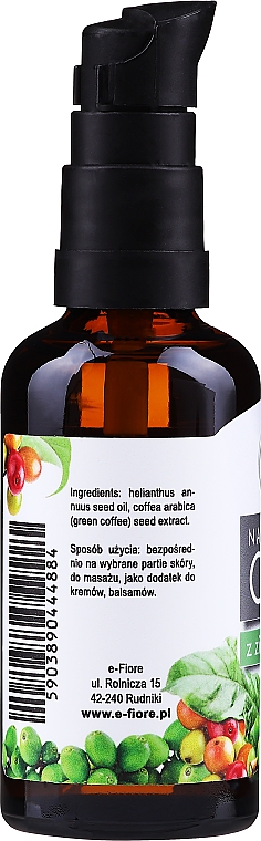 Anti-Cellulite-Öl mit Rohkaffee-Extrakt - E-Fiore Natural Oil (mit Spender) — Bild N2