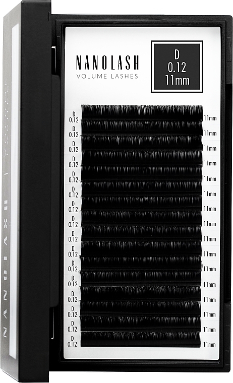 Falsche Wimpern D 0.12 (11 mm) - Nanolash Volume Lashes — Bild N5