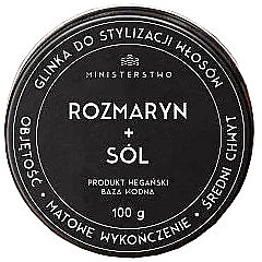 Haarstyling-Tonerde mit Rosmarin und Salz - Ministerstwo Dobrego Mydla Natural Rosemary + Salt Styling Clay — Bild N1