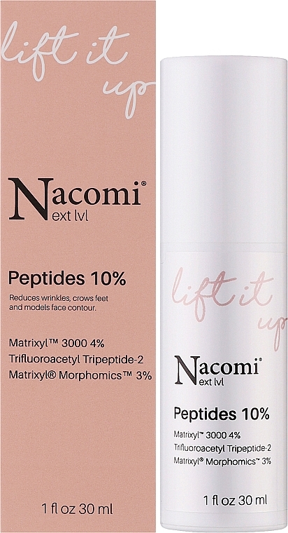 Lifting-Serum für das Gesicht mit Peptiden - Nacomi Next Level Lift It Up Peptides 10% — Bild N2