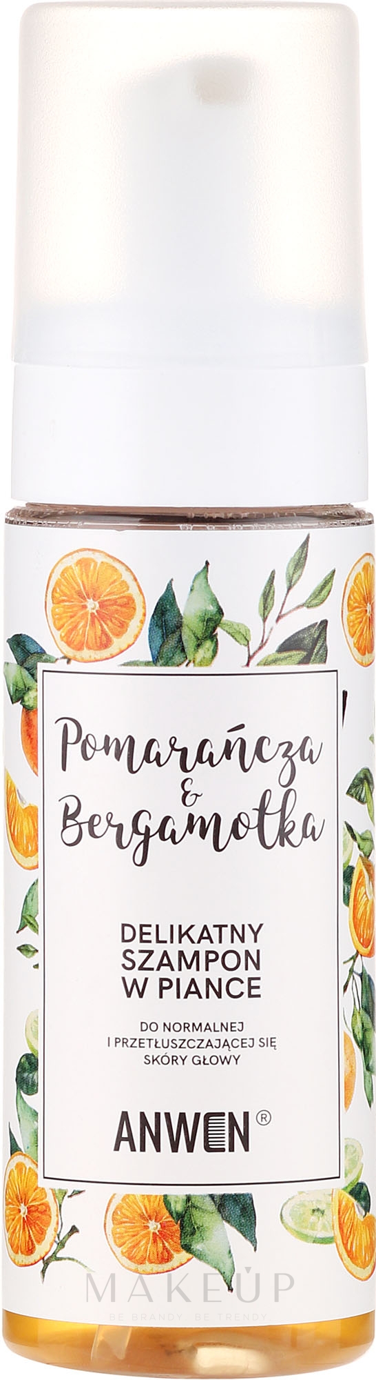 Schaumshampoo für normale und fettige Kopfhaut "Orange und Bergamotte" - Anwen Orange and Bergamot Shampoo — Bild 170 ml