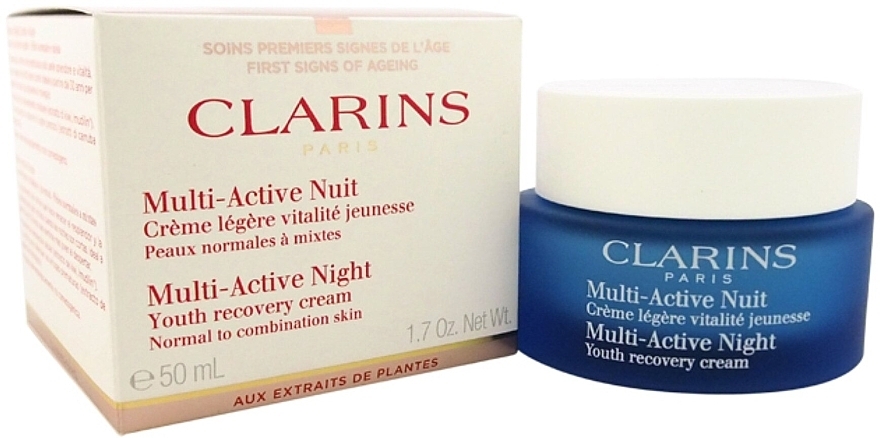 Leichte Anti-Aging Nachtcreme - Clarins Multi-Active Night Lightweight Youth Recovery Comfort Cream — Foto N2