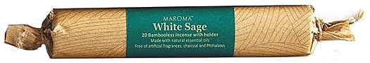 Natürlicher Weihrauch aus weißem Salbei - Maroma Bambooless Incense White Sage — Bild N1