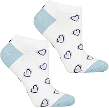 Düfte, Parfümerie und Kosmetik Kurze Damensocken CSD240-086 weiß mit Herzen - Moraj